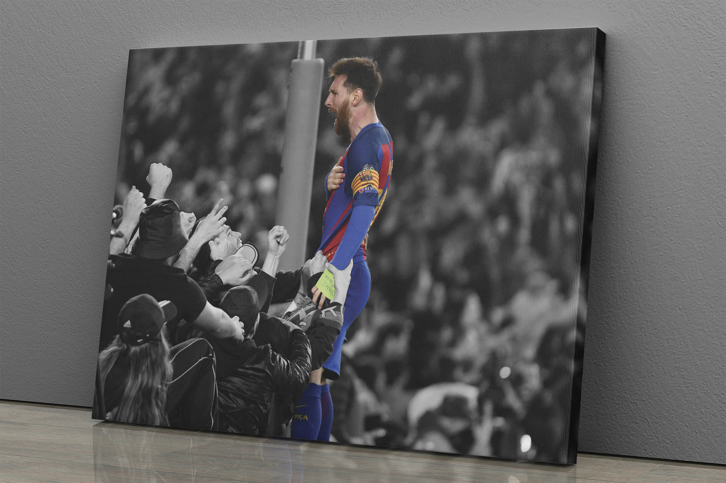 Messi Poster Witnessing the Greatness Canvas Wall Art Home Decor Framed Art