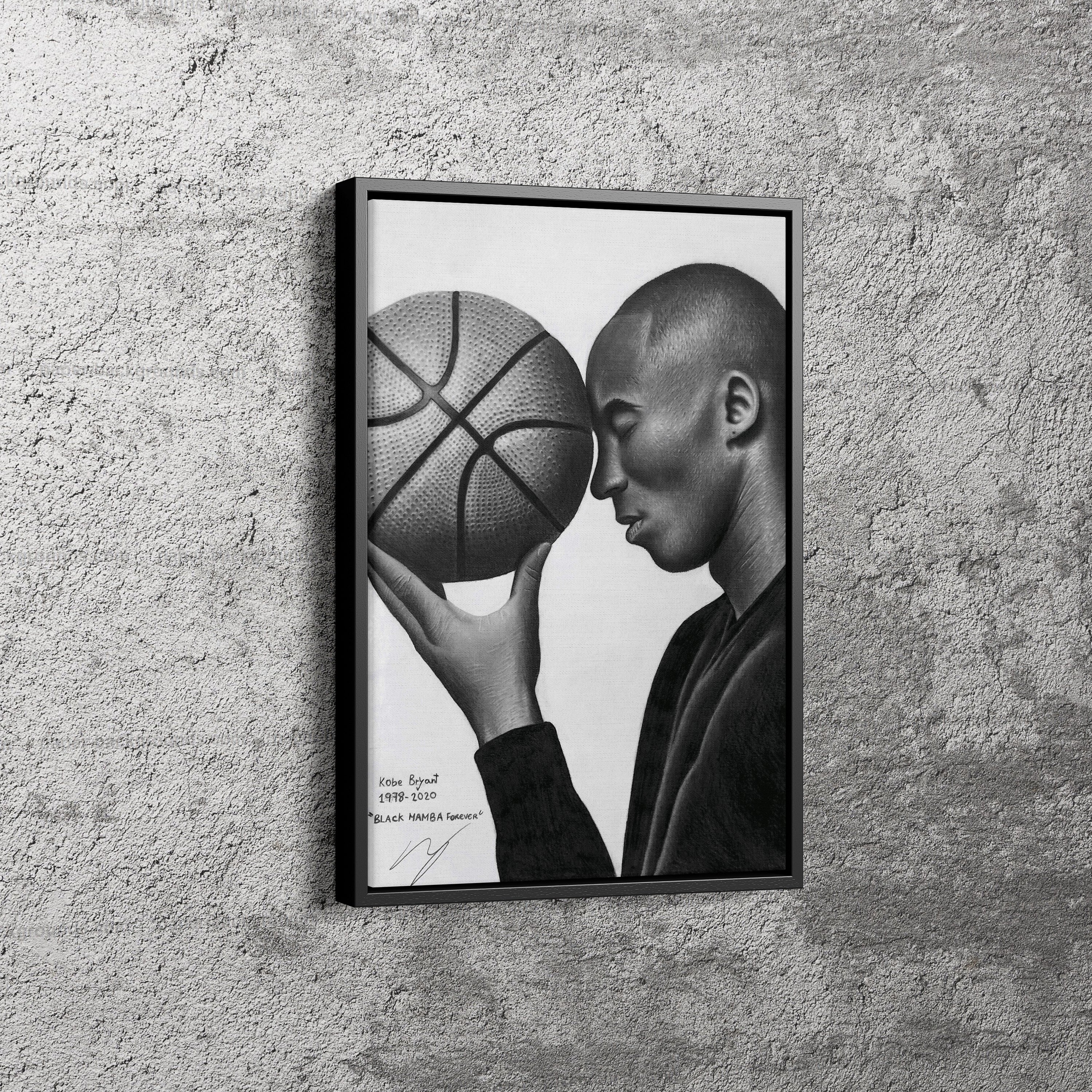 .com: Kobe Bryant Basketball Graphic Vertical Poster Wall