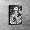Frida Kahlo Poster Black and White Canvas Wall Art Home Decor Framed Art