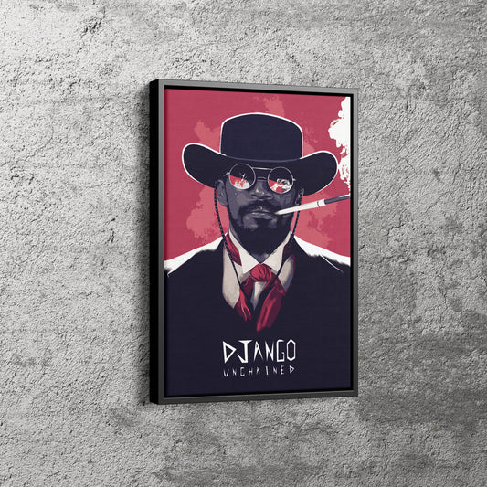 Django Unchained Poster illustration Wall Art Home Decor Hand Made
