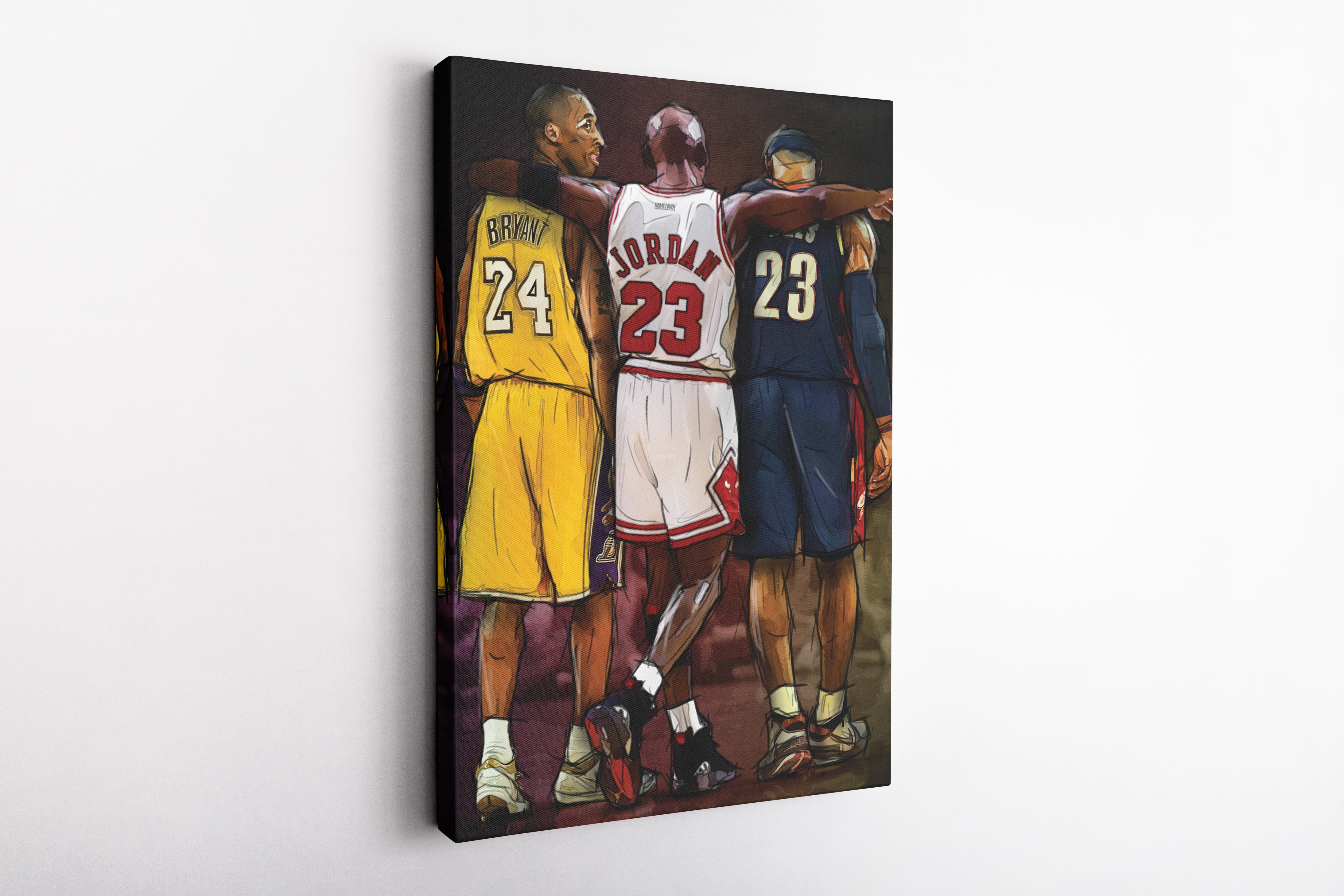 Kobe Bryant Michael Jordan Lebron James Poster no More