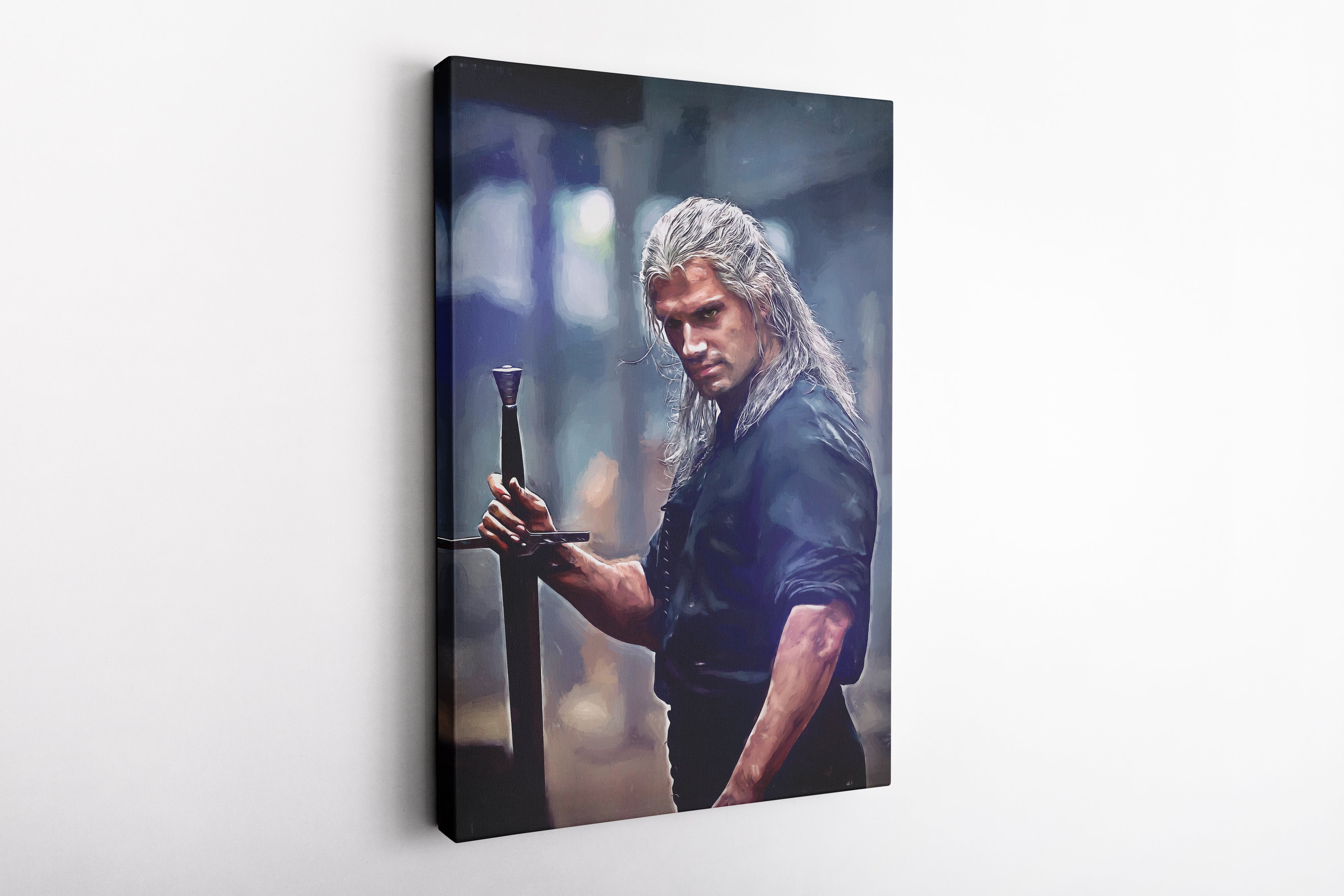 The Witcher 3 Poster, Geralt of Rivia Wall Decor, Canvas Pri