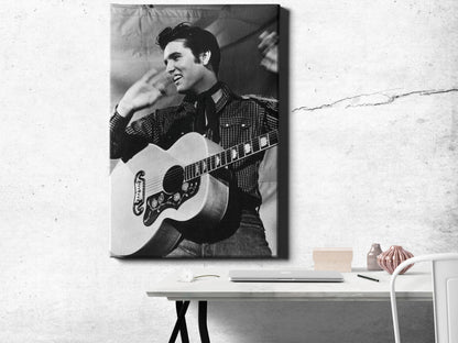 Elvis Presley Poster Great Singer Canvas Wall Art Home Decor Framed Art Poster for Home