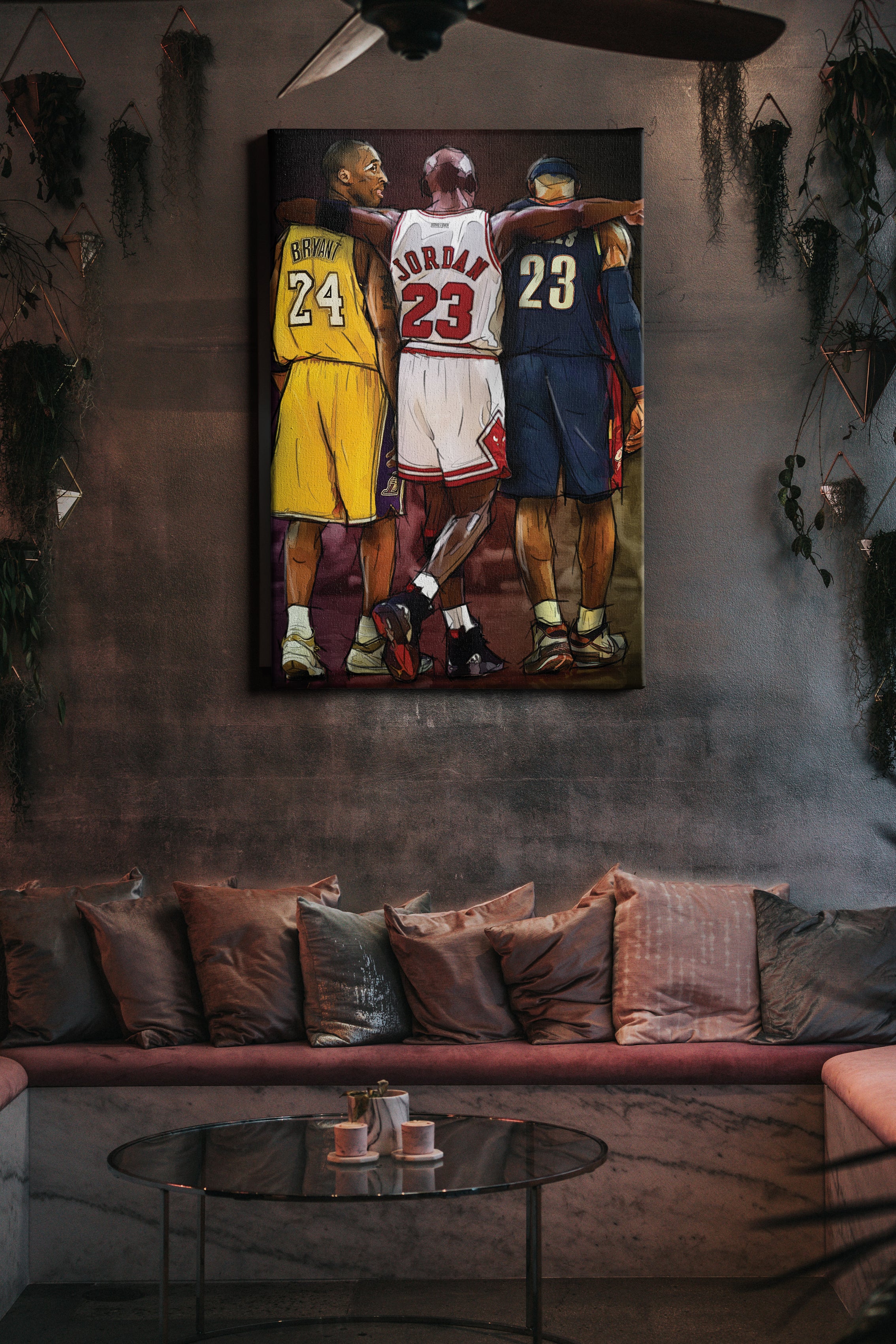 Kobe Bryant Michael Jordan Lebron James Poster no More