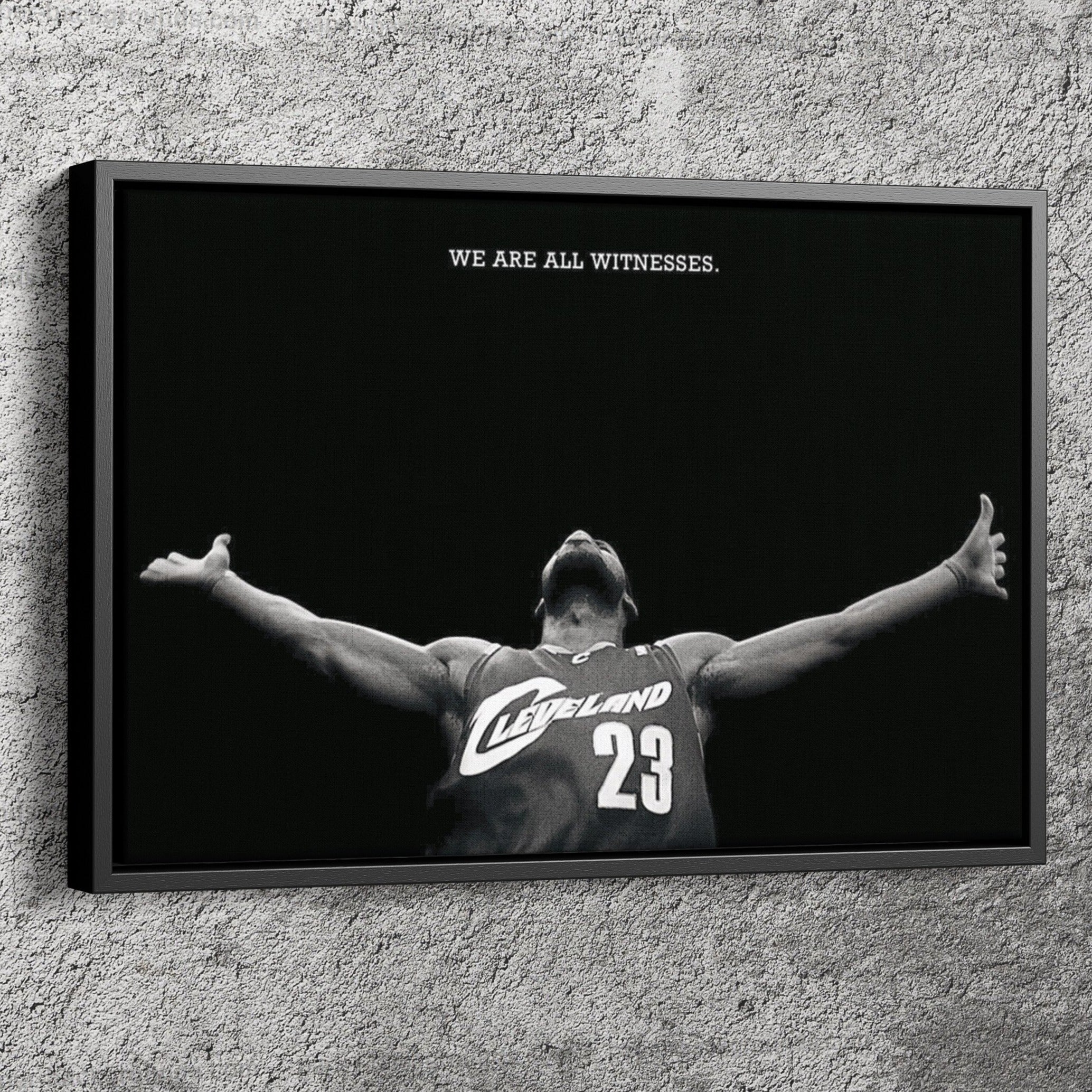 LeBron James Poster Los Angeles Lakers Basketball Quote Hand Made Post –  CanvasBlackArt