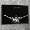 Lebron James Poster Basketball We are all witness Black and White Wall Art Home Decor Hand Made Canvas Print