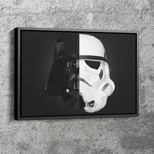 Star Wars poster Darth Vader and Stormtrooper illustration Wall Art Canvas Canvas wall art Canvas wall decor Home Decor